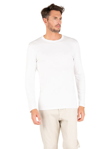 Tee-shirt col rond manches longues