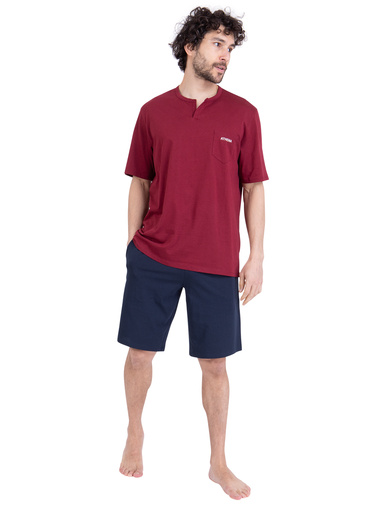 Pyjama court col ouvert