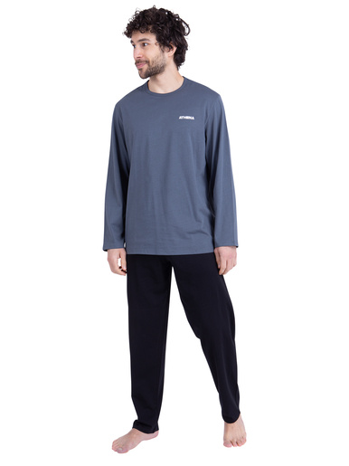 Pyjama long col rond