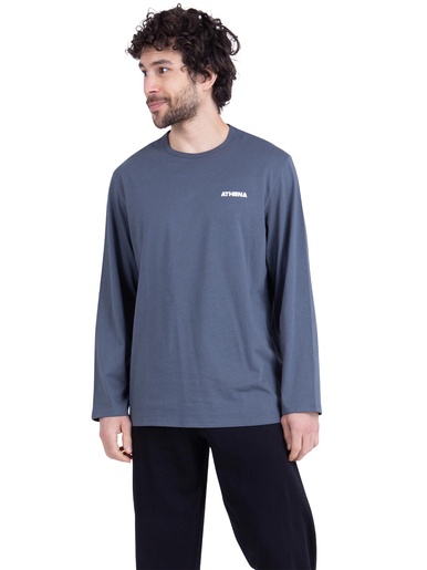 Pyjama long col rond