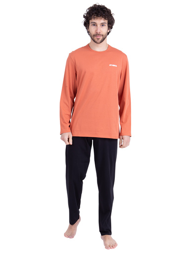 Pyjama long col rond