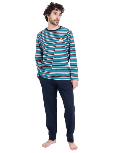 Pyjama long col rond