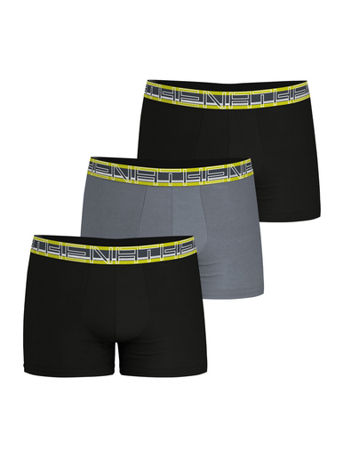 3 boxers en coton confort avec ceinture