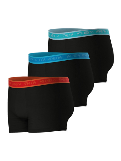 3 boxers en coton confort avec ceinture