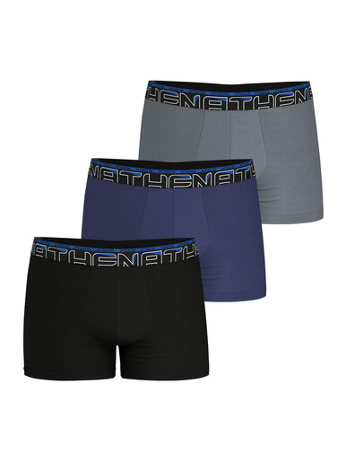 3 boxers en coton confort avec ceinture