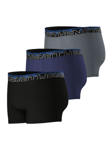 3 boxers en coton confort avec ceinture